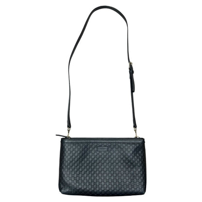 GUCCI Microguccissima Microguccissima Shoulder Bag Shoulder Bag Black Gold Hardware Gu649