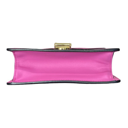 GUCCI Leather Sylvie 1969 Mini Shoulder Bag Shoulder Bag Pink, Green, Red Gold Hardware Gu641