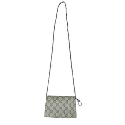 GUCCI GG Supreme Canvas Dionysus Super Mini Bag Mini Bag Beige/Ebony (GG Supreme) with Taupe Silver Hardware Gu652