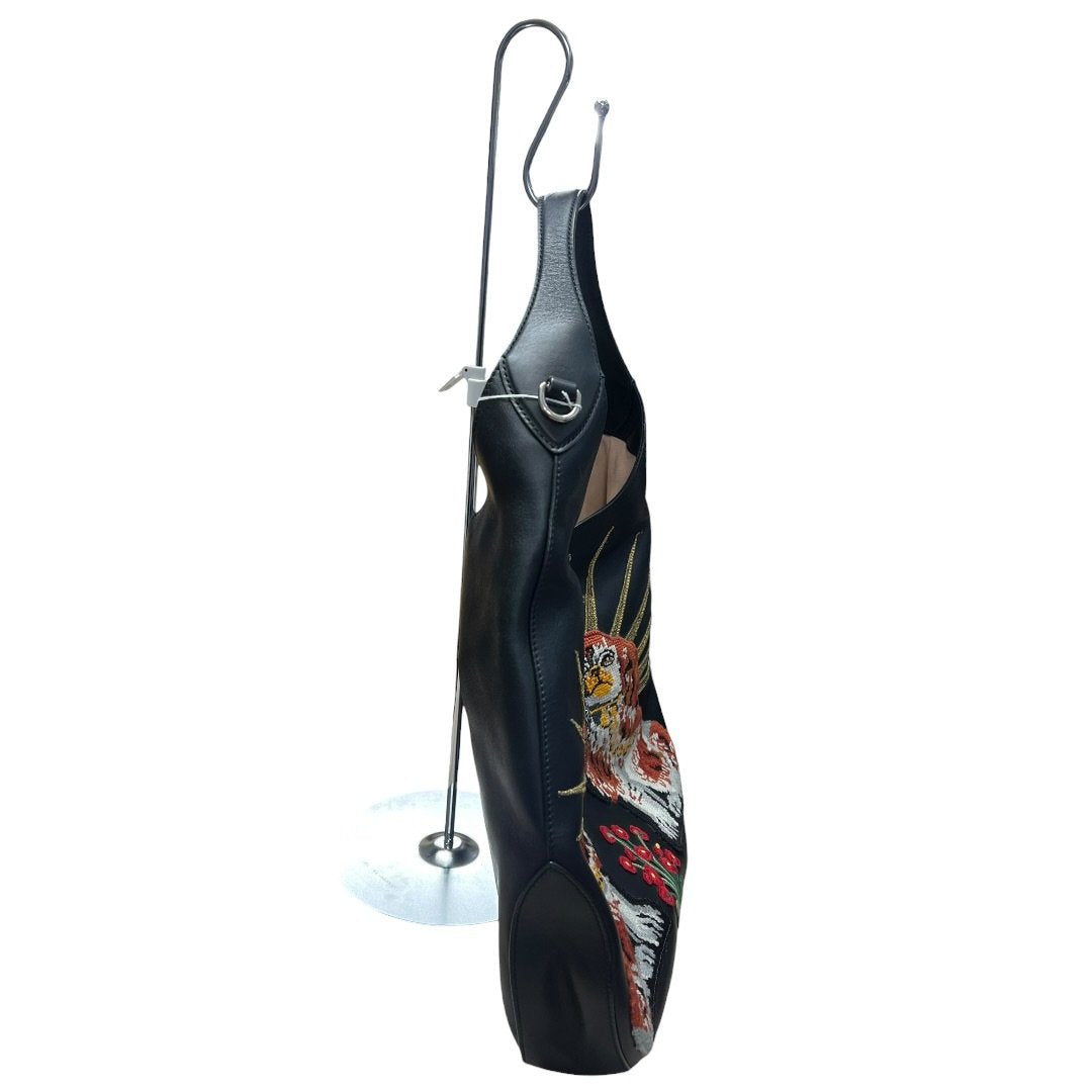 GUCCI Leather Dionysus Hobo Bag with King Charles Spaniel Embroidery Hobo Bag Black, Red, White, Gold, Green Silver Hardware GU653