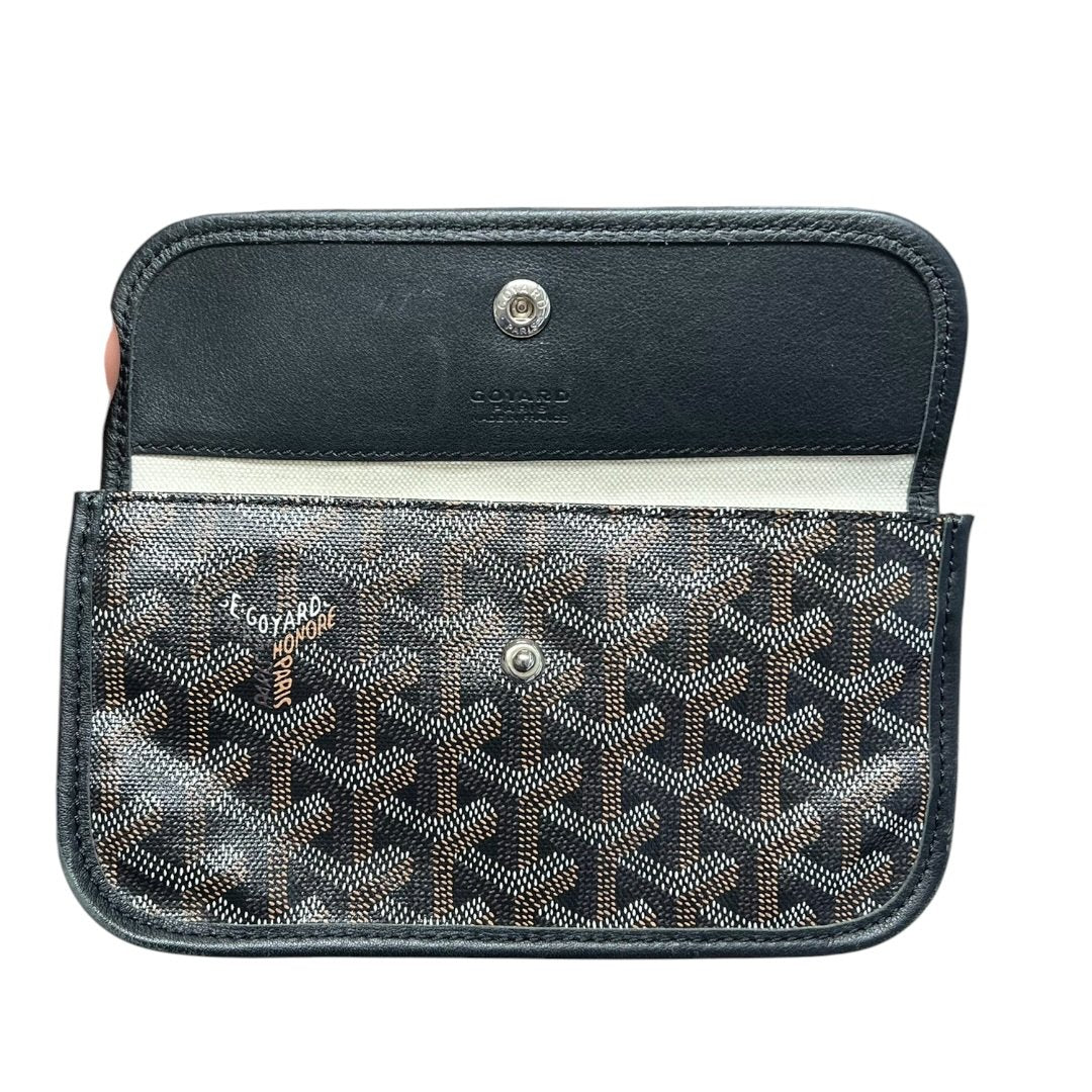 GOYARD Goyardine Canvas Saint Louis GM Tote Bag Black (Multi-color Monogram, Personalized) Silver Hardware G021