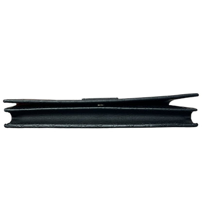 GUCCI Microguccissima Continental Wallet on Chain Wallet / Wallet-on-Chain Black Gold Hardware GU660