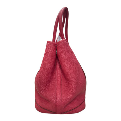 HERMES Negonda Garden Party 30 Tote Pink Silver Hardware HE423