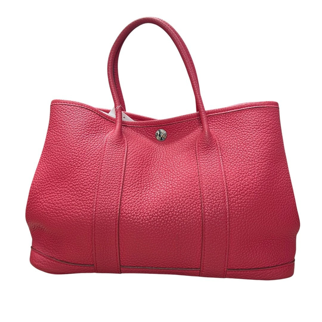 HERMES Negonda Garden Party 30 Tote Pink Silver Hardware HE423