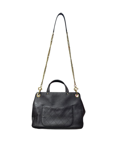 CHANEL Caviar Neo Executive Shopping Tote Handbag Black Gold Hardware CH2174