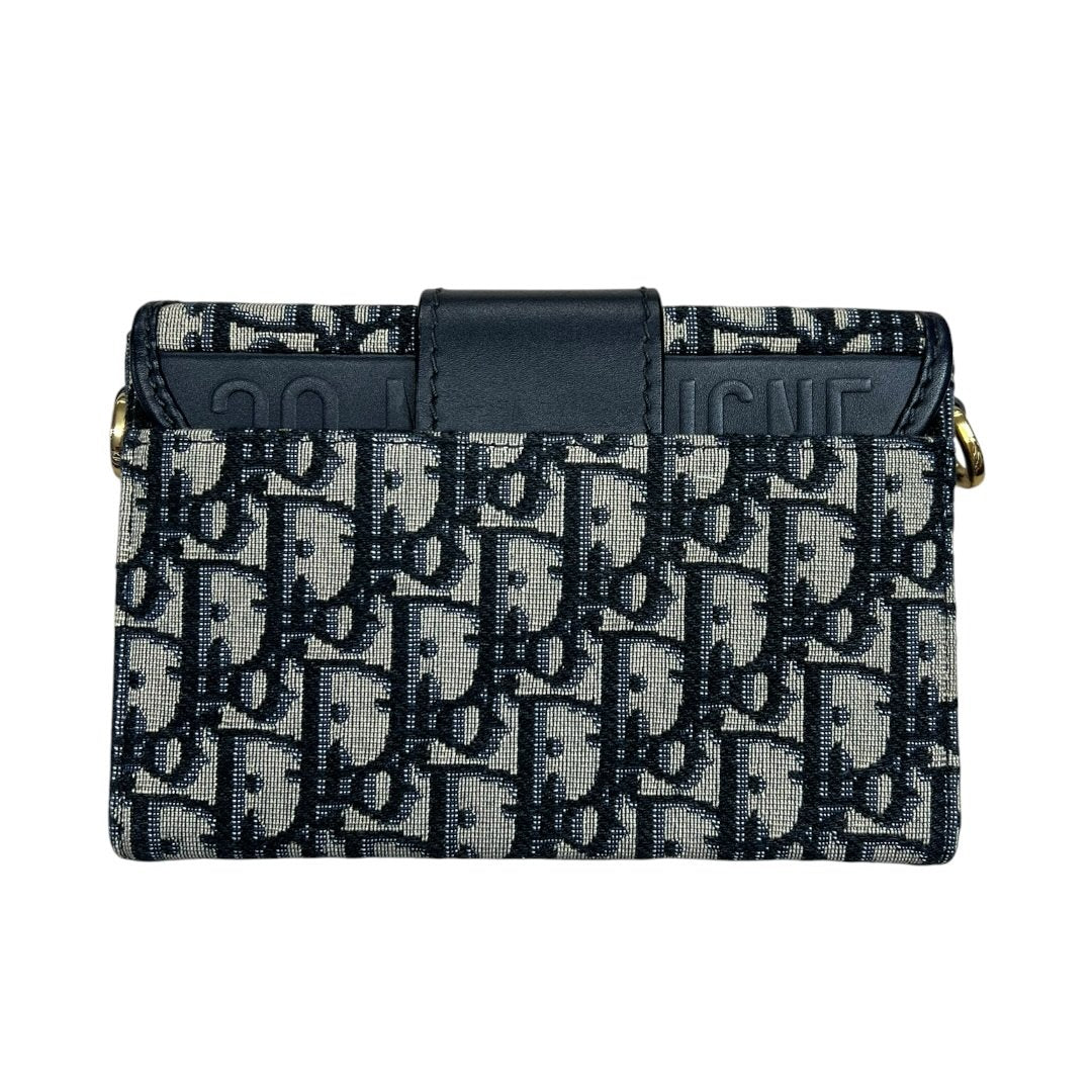 DIOR Oblique Canvas 30 Montaigne Belt Pouch Belt Bag Blue, Beige, Navy Gold Hardware Ch2181