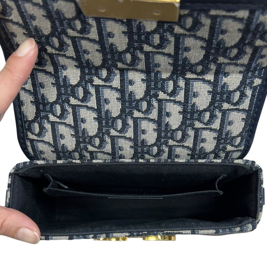 DIOR Oblique Canvas 30 Montaigne Belt Pouch Belt Bag Blue, Beige, Navy Gold Hardware Ch2181