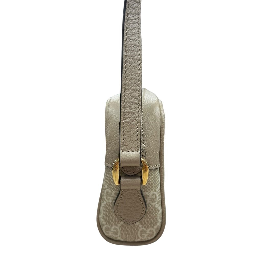 GUCCI GG Supreme Canvas Ophidia GG Small Shoulder Bag Shoulder Bag Beige, Red, Green Gold Hardware Gu675