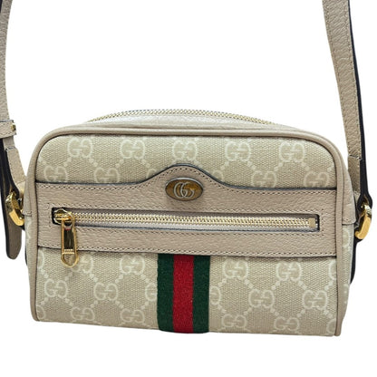 GUCCI GG Supreme Canvas Ophidia GG Small Shoulder Bag Shoulder Bag Beige, Red, Green Gold Hardware Gu675