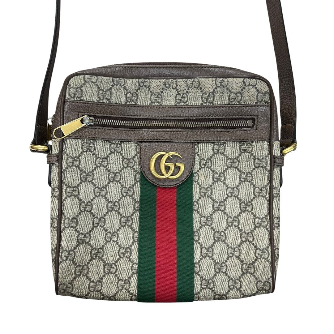 GUCCI GG Supreme Canvas Ophidia GG Supreme Small Shoulder Bag Shoulder Bag Beige, Ebony, Brown, Red, Green Gold Hardware GU678