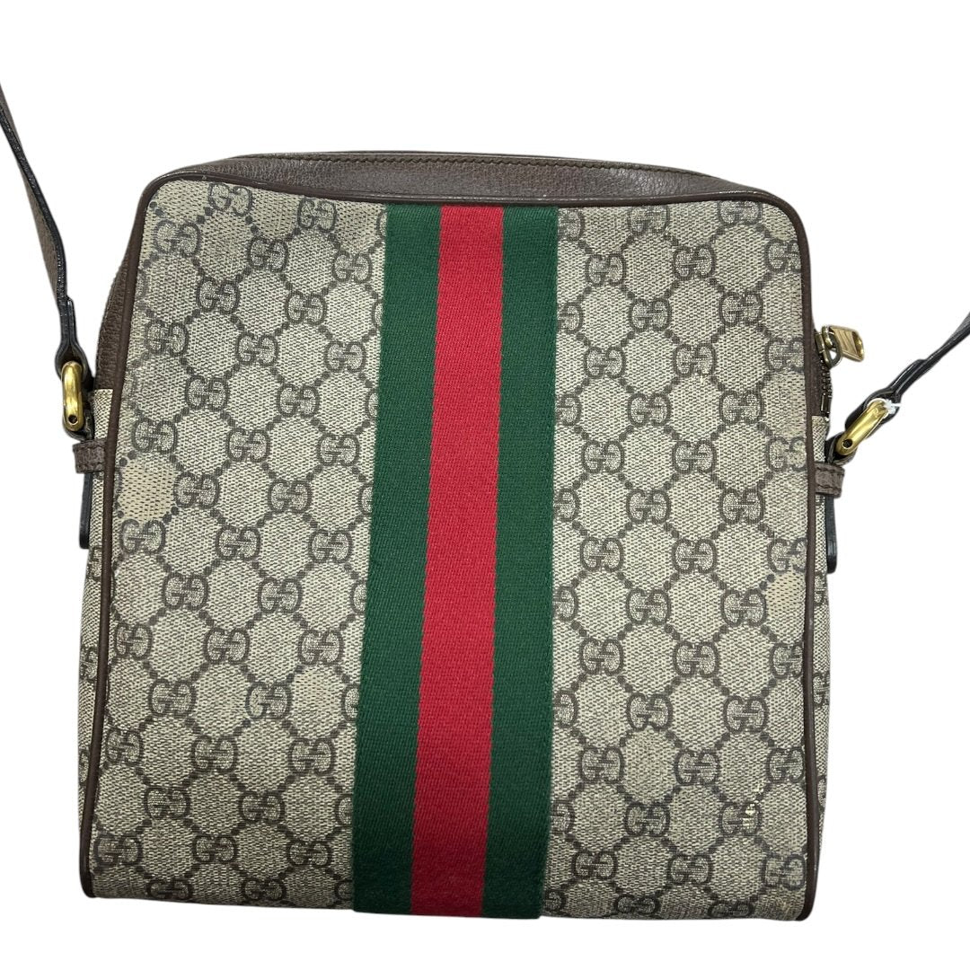 GUCCI GG Supreme Canvas Ophidia GG Supreme Small Shoulder Bag Shoulder Bag Beige, Ebony, Brown, Red, Green Gold Hardware GU678