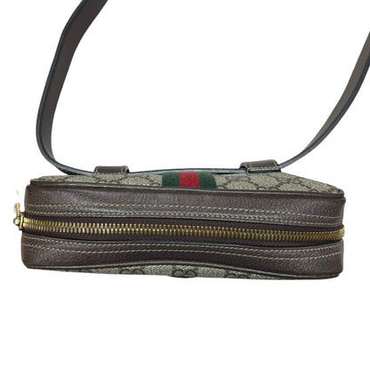 GUCCI GG Supreme Canvas Ophidia GG Supreme Belt Bag Belt Bag Beige/Ebony/Brown/Red/Green Gold Hardware GU681