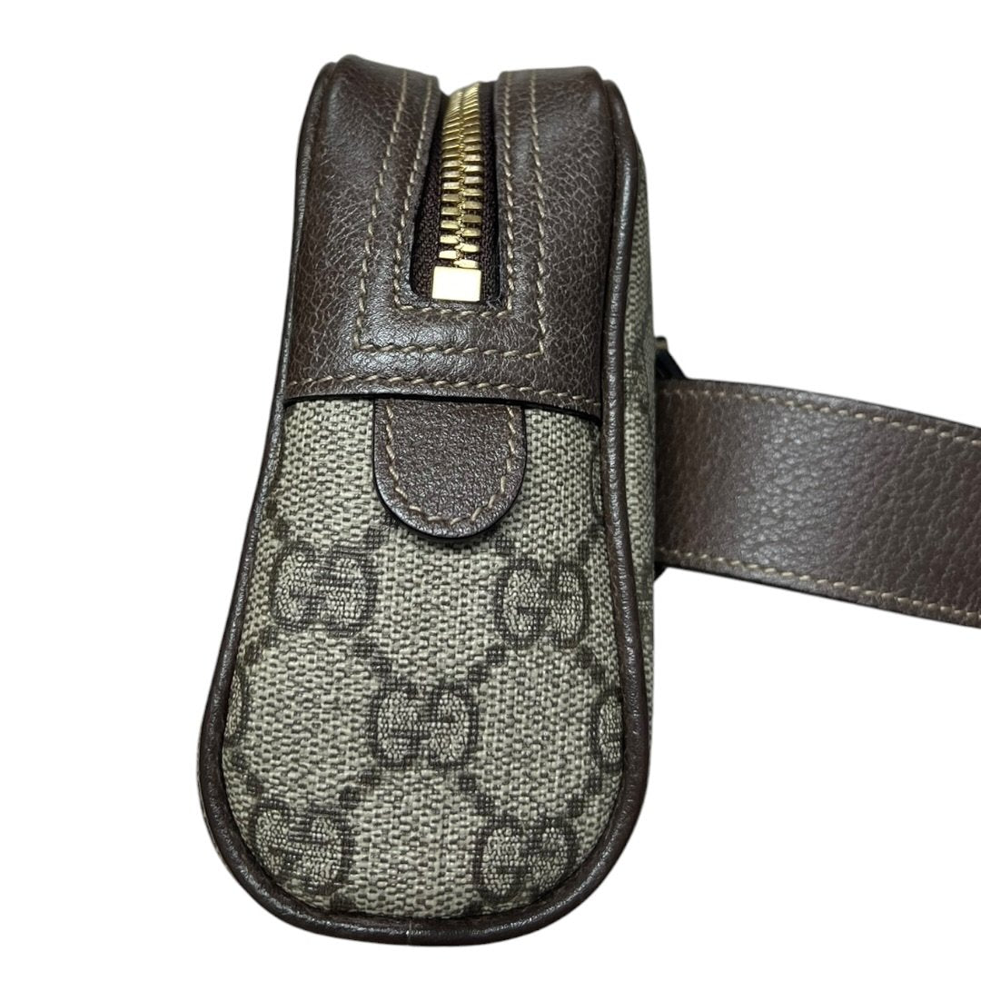 GUCCI GG Supreme Canvas Ophidia GG Supreme Belt Bag Belt Bag Beige/Ebony/Brown/Red/Green Gold Hardware GU681