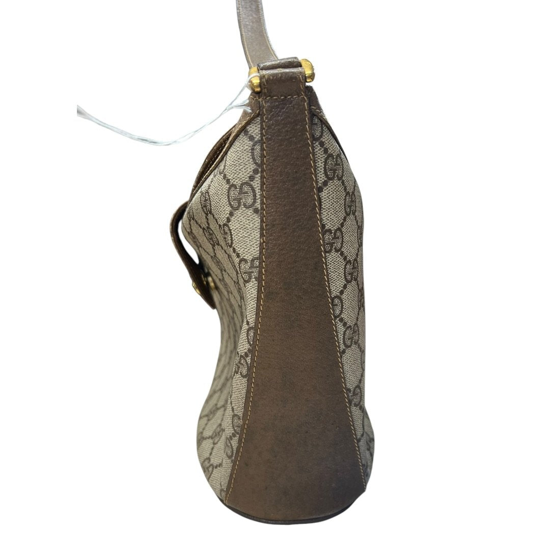 GUCCI GG Supreme Canvas GG Supreme Web Shoulder Bag Shoulder Bag Beige, Brown, Red, Green Gold Hardware GU682