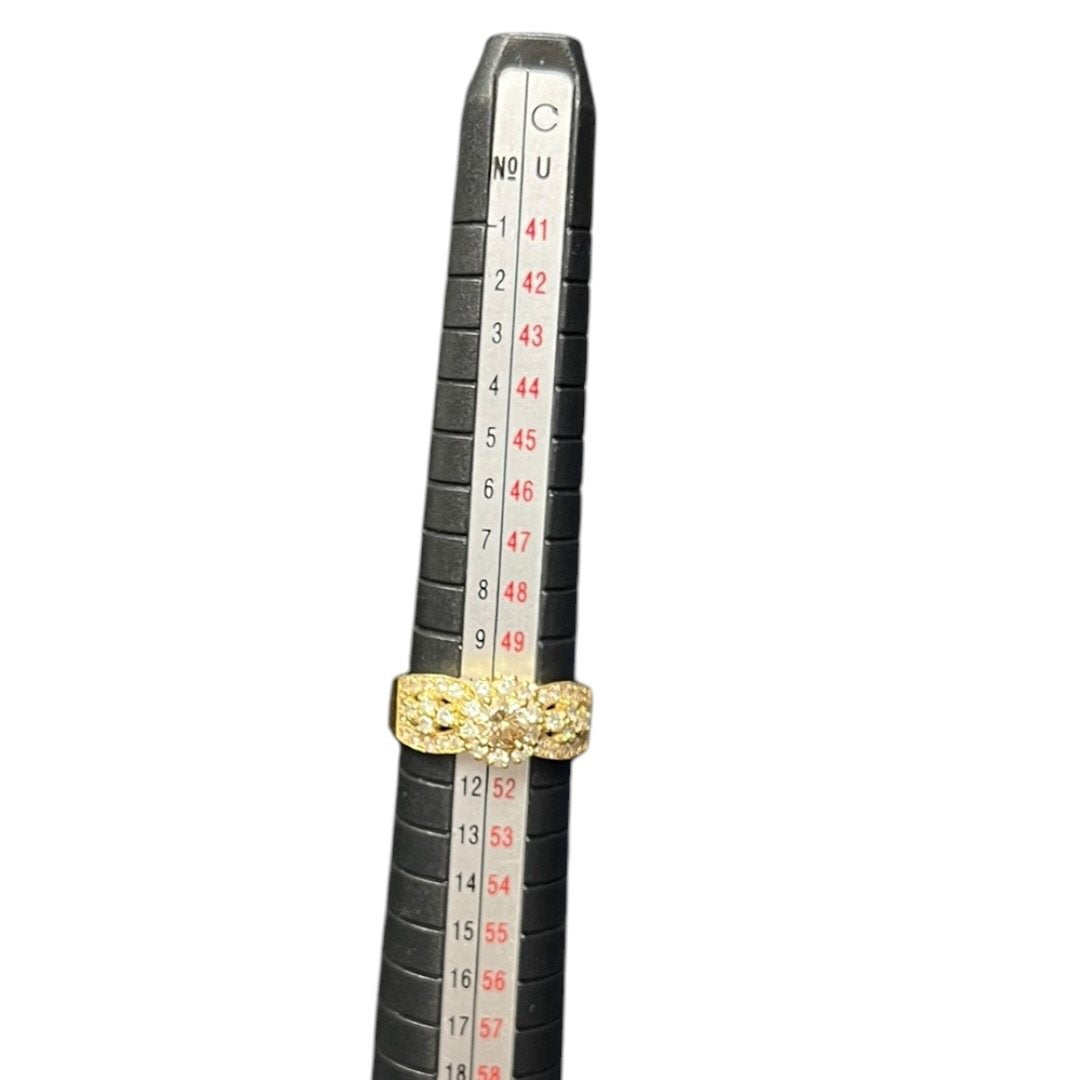 ACCESSORY UNKNOWN Gold, Diamonds UNKNOWN Gold, Brown Diamond, White Diamonds Yellow Gold je15