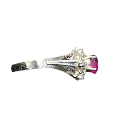 ACCESSORY Platinum/WG, Ruby/PS, Diamond Ring Pink, Silver, White je12