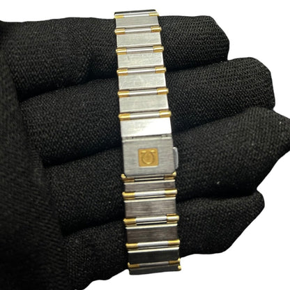 OMEGA Steel & Yellow Gold Constellation Manhattan Silver and Gold (Two-tone) Yellow Gold Hardware OM1