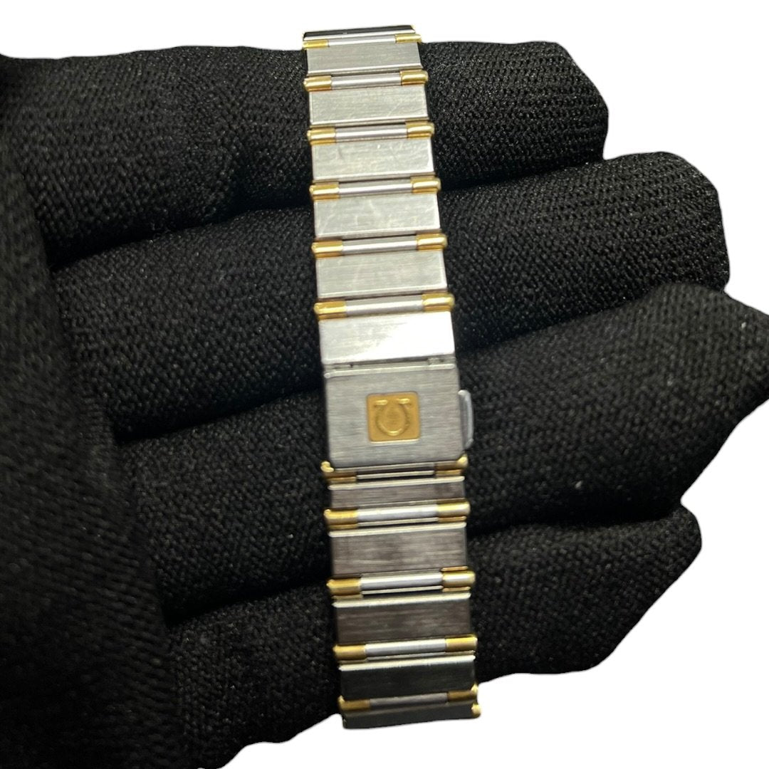 OMEGA Steel & Yellow Gold Constellation Manhattan Silver and Gold (Two-tone) Yellow Gold Hardware OM1
