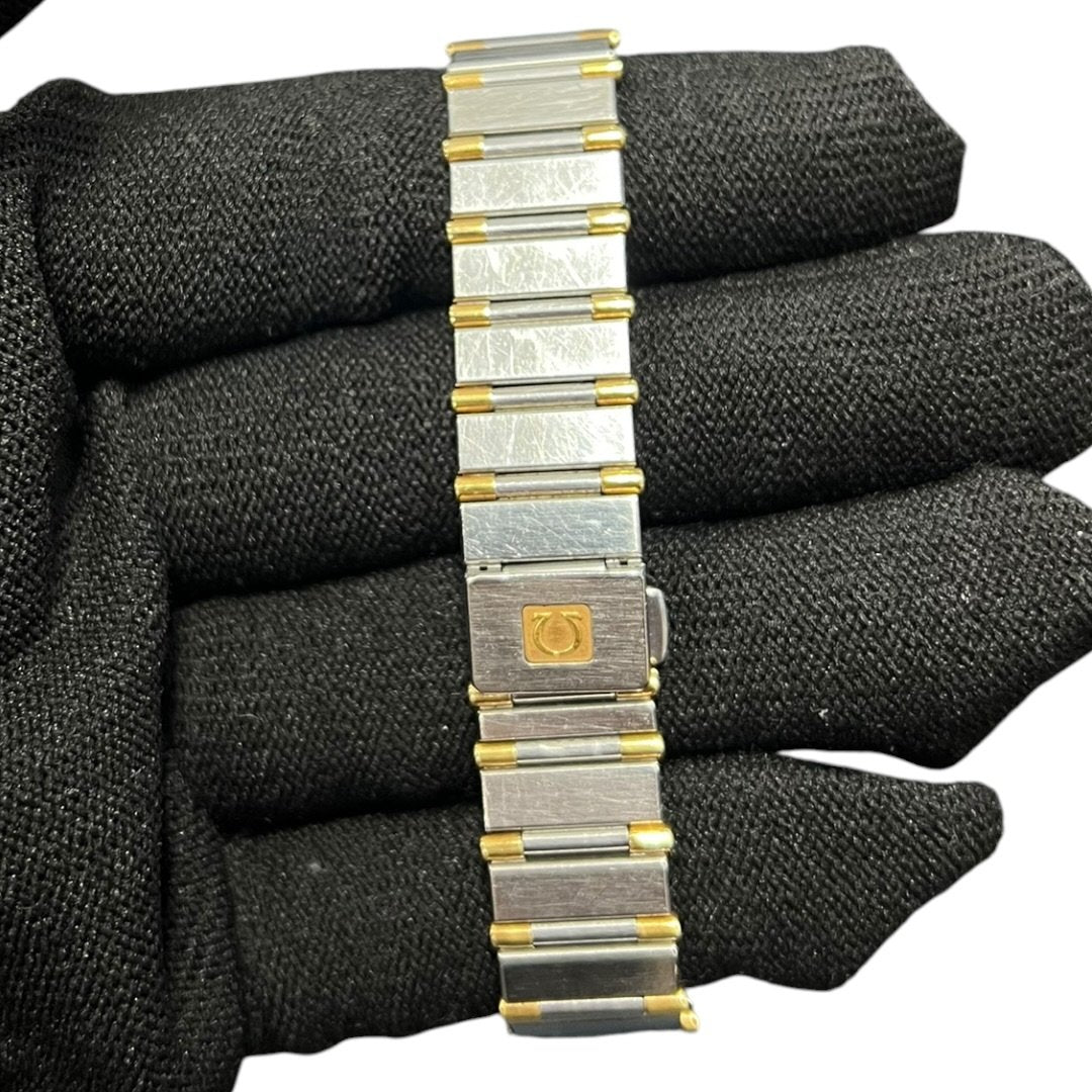 OMEGA Steel & Yellow Gold Constellation Manhattan Silver and Gold (Two-tone) Yellow Gold Hardware OM1