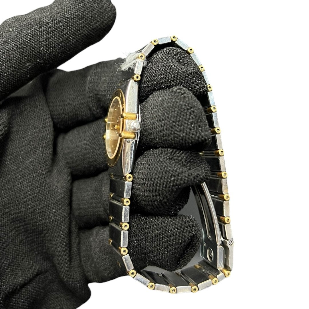OMEGA Steel & Yellow Gold Constellation Manhattan Silver and Gold (Two-tone) Yellow Gold Hardware OM1