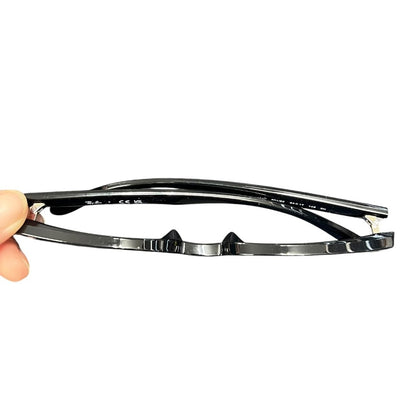 RAY-BAN Acetate RB 4461D Black frame, Dark Blue lenses Silver-tone Hardware Ra8