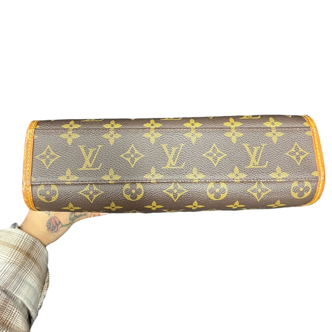 LOUIS VUITTON Monogram Canvas Monceau Handbag, Shoulder Bag Brown, Tan Gold Hardware LO2375