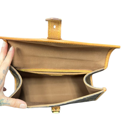 LOUIS VUITTON Monogram Canvas Monceau Handbag, Shoulder Bag Brown, Tan Gold Hardware LO2375