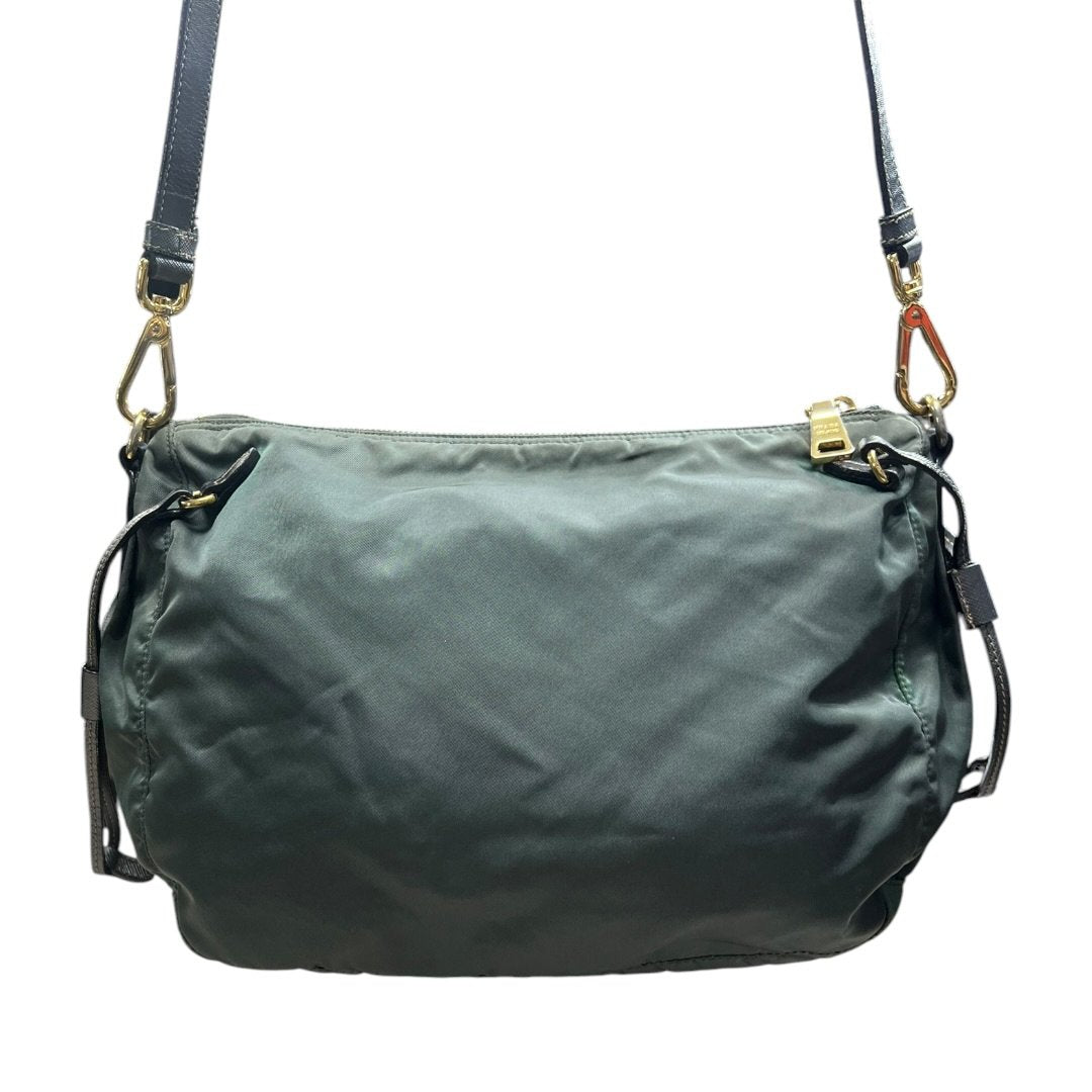 PRADA Tessuto Nylon Tessuto Nylon Crossbody Bag Crossbody Bag Green Gold Hardware PR261