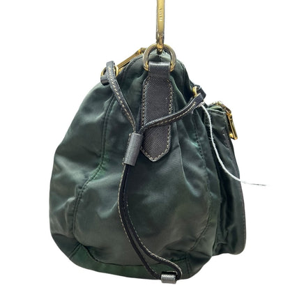 PRADA Tessuto Nylon Tessuto Nylon Crossbody Bag Crossbody Bag Green Gold Hardware PR261
