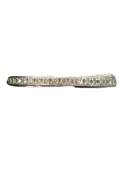 UNBRANDED Accessory Pt900 Pave Diamond Eternity Ring 2.5g je59