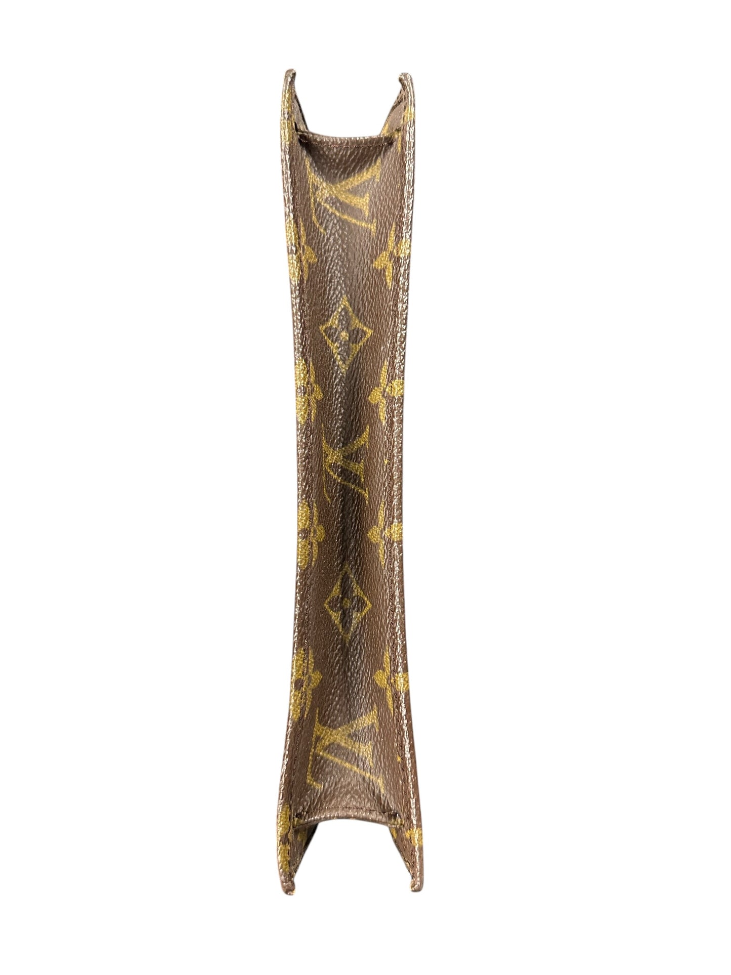LOUIS VUITTON Monogram Pochette Rabat Clutch Bag Brown Gold Hardware LO2376