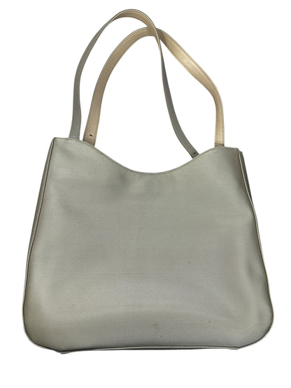 GIVENCHY Coated Canvas 4G Logo Tote Handbag Beige Silver Hardware GI37