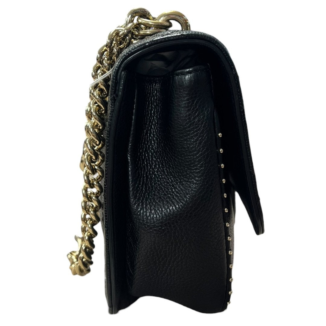 CHANEL Caviar Mini Studded Flap Bag Shoulder Bag Black with Pink Interior Gold Hardware CH2216
