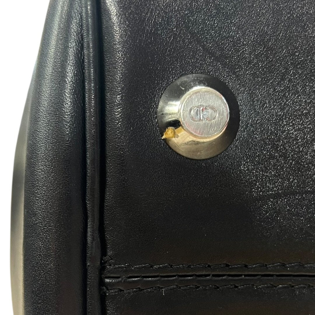DIOR Dior Oblique Canvas Trotter Boston Bag Handbag Black, Grey Silver Hardware Ch2213
