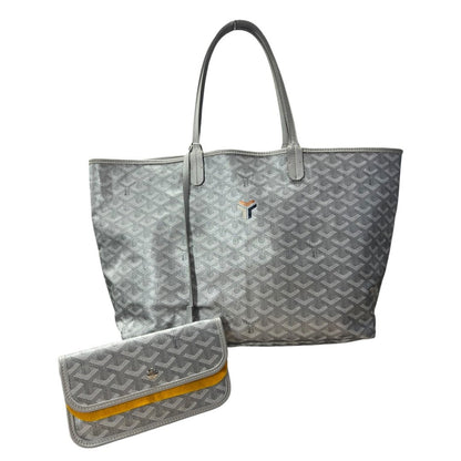 GOYARD Goyardine Canvas Saint Louis GM Tote Grey, Multi-color (monogram) N/A GO32