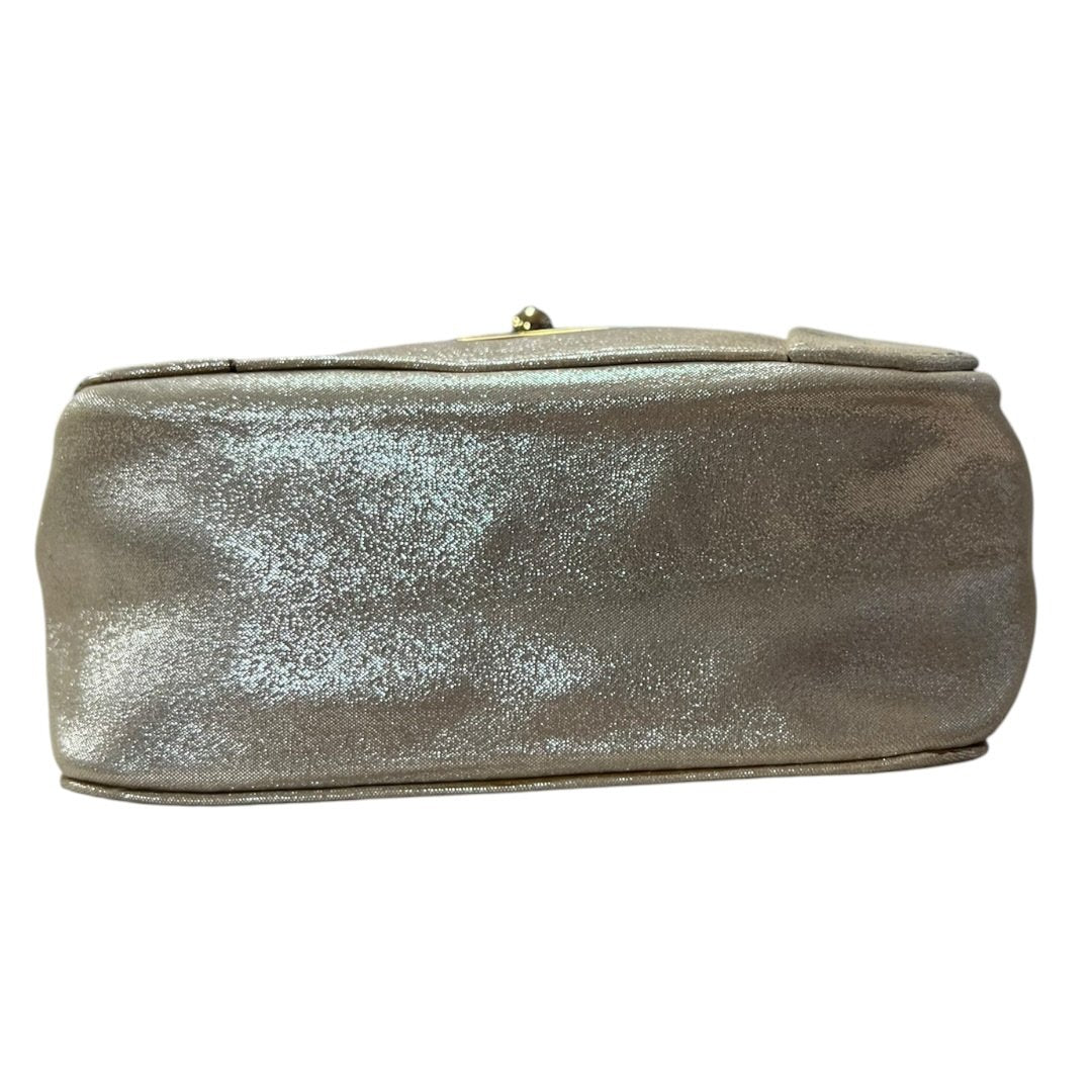 Chloé Metallic Leather Mini Turn-lock Crossbody Bag Crossbody Bag Metallic Champagne Gold Hardware ch2212