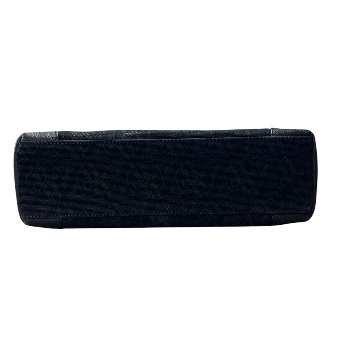 CHLOE Monogram Jacquard Shoulder Bag Black Gold-tone Hardware ch2209