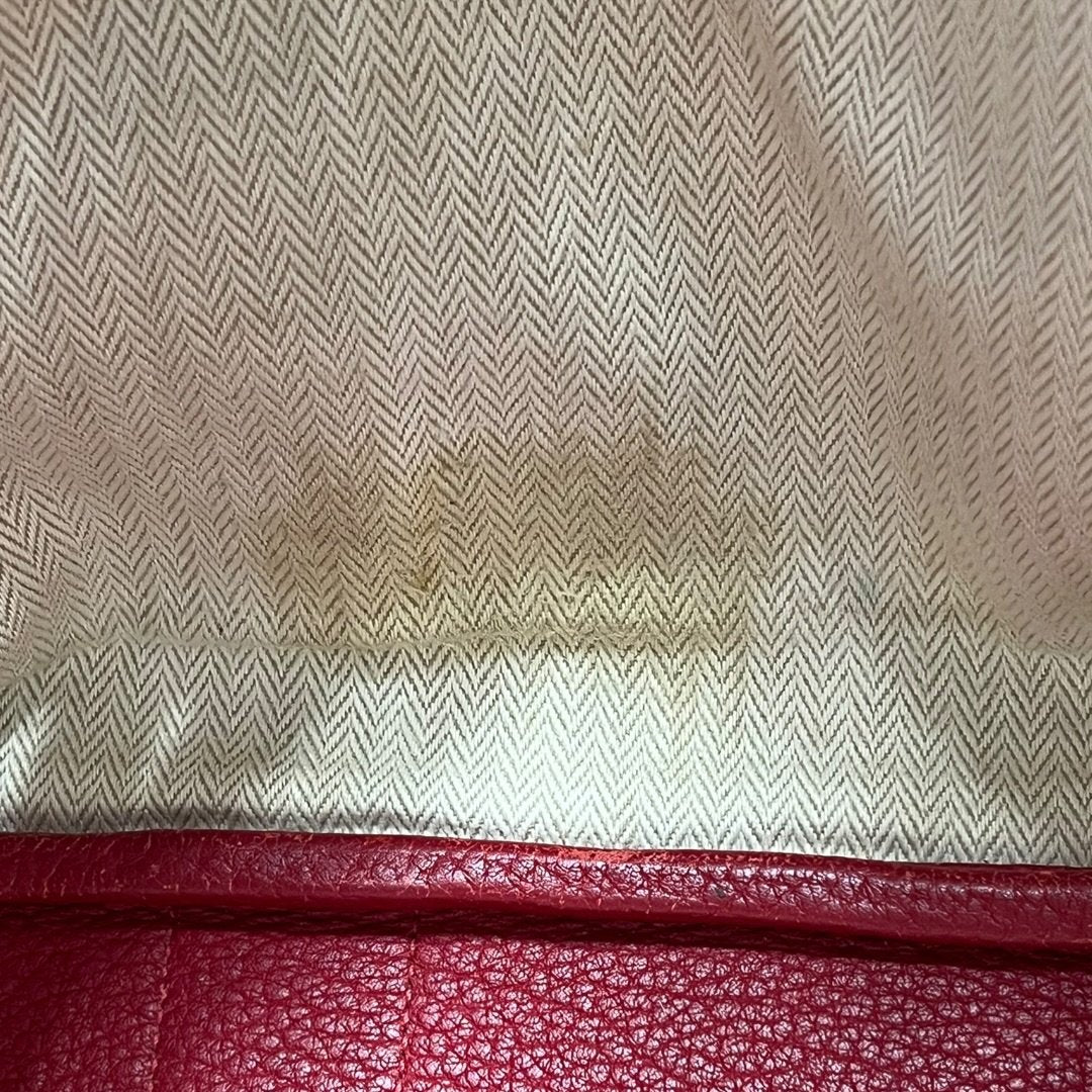 HERMES Negonda Garden Party Tote Red Silver Hardware HE475