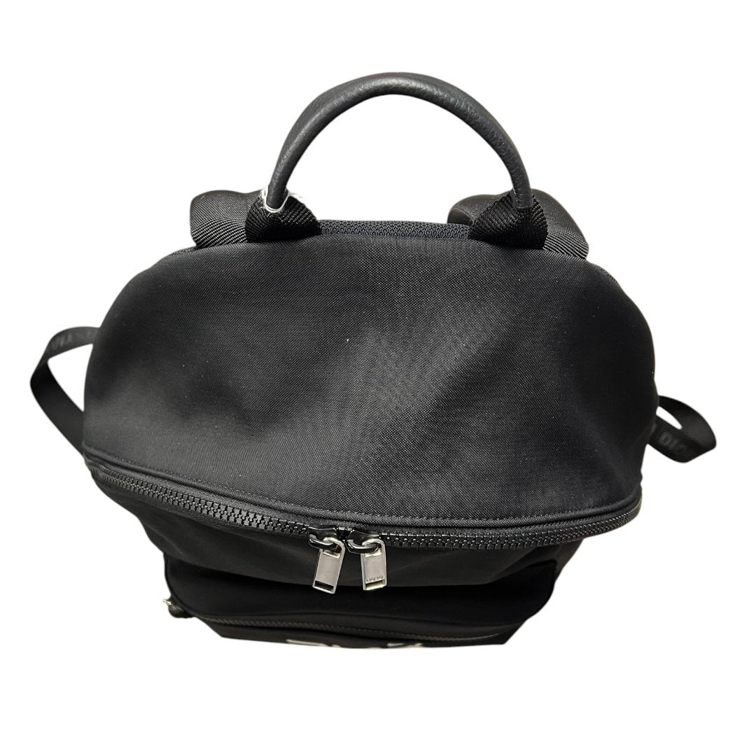 DIOR Technical Fabric Backpack Black Silver Hardware Ch2214