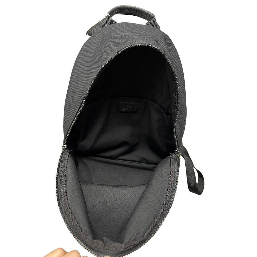 DIOR Technical Fabric Backpack Black Silver Hardware Ch2214