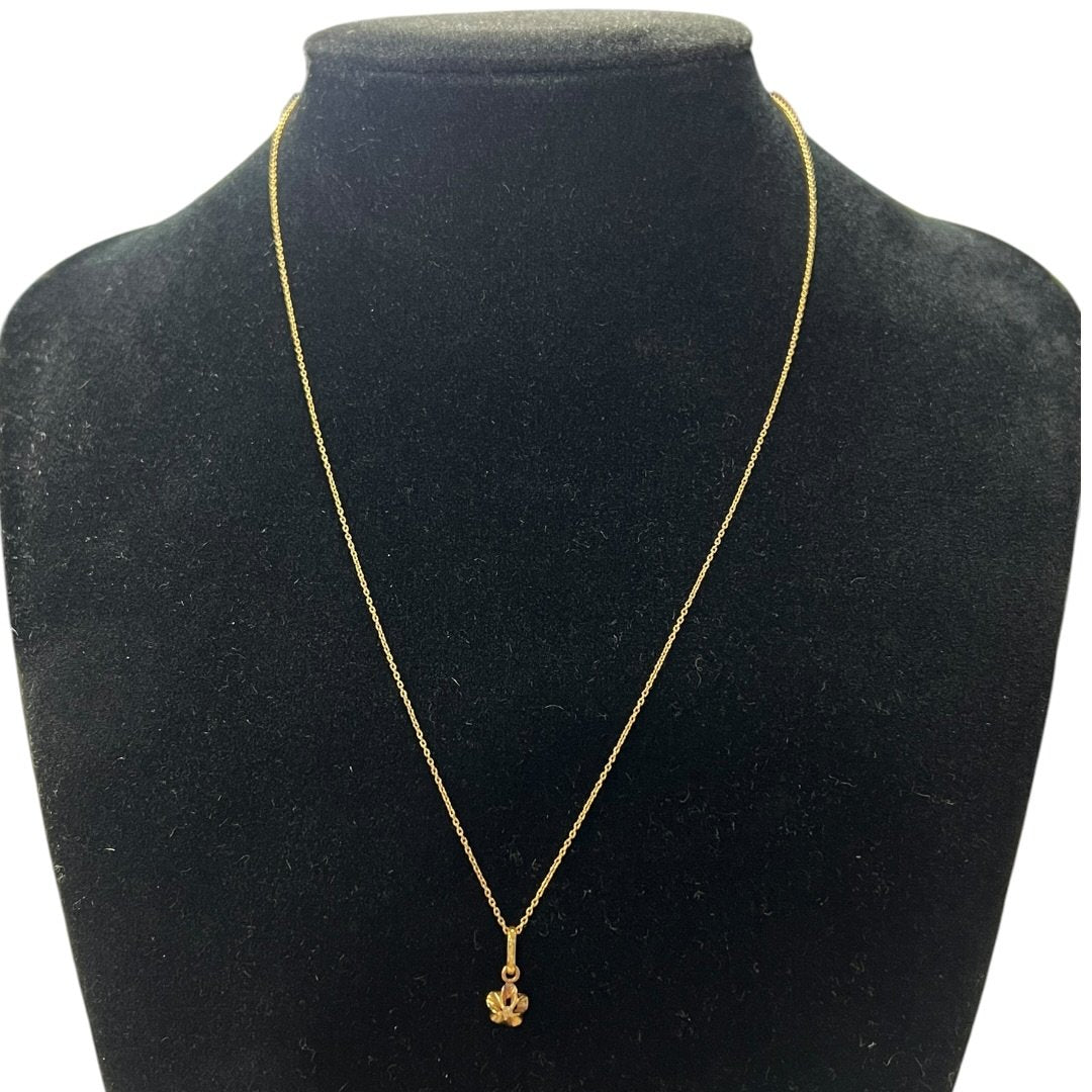 UNBRANDED Accessory 18K Yellow Gold necklace Gold, Multicolor Yellow Gold-tone Hardware je65