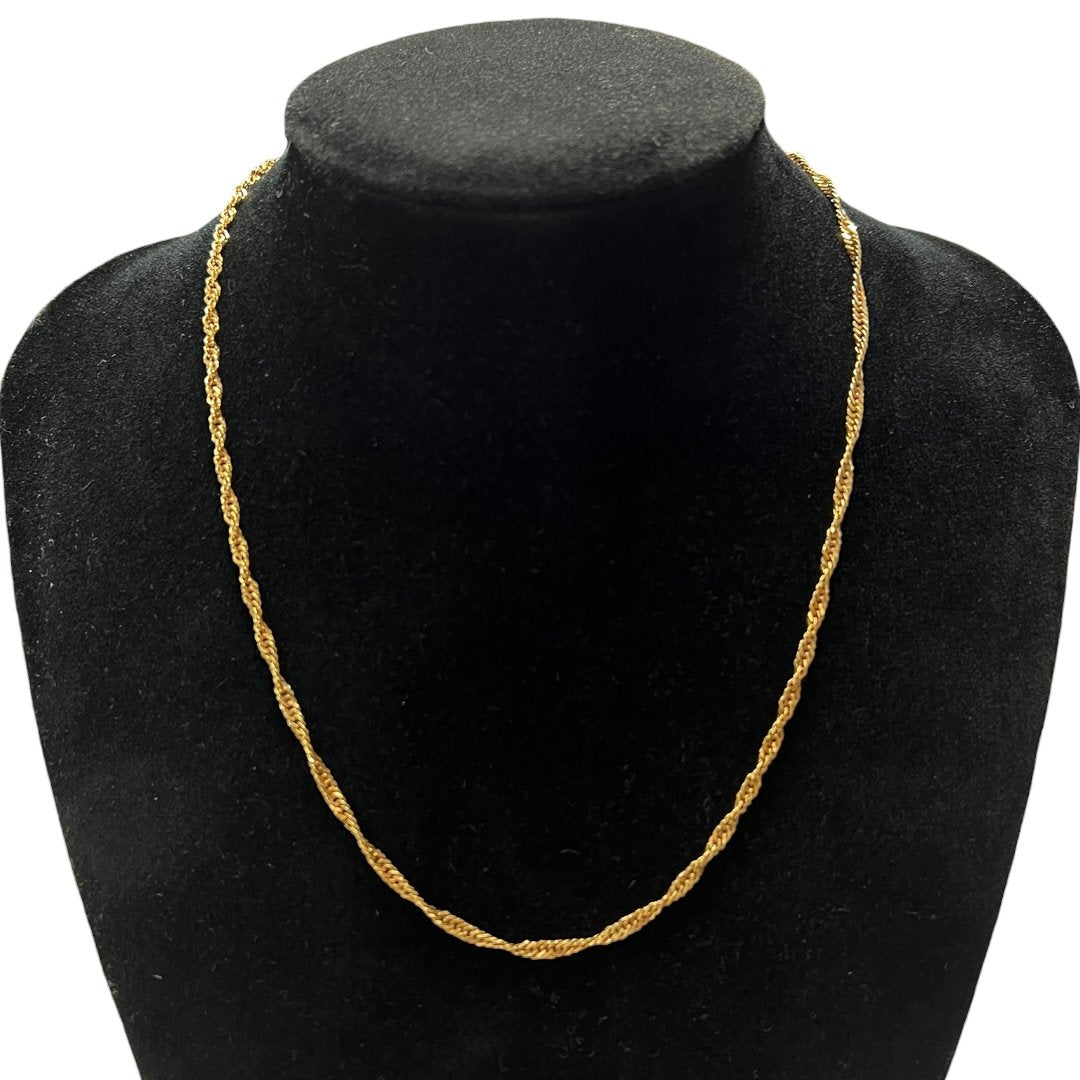 UNBRANDED Accessory 18K Gold necklace Gold Gold Hardware je64
