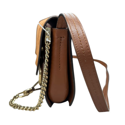 CHLOE Suede Calfskin Faye Shoulder Bag Brown Gold Hardware CH2221