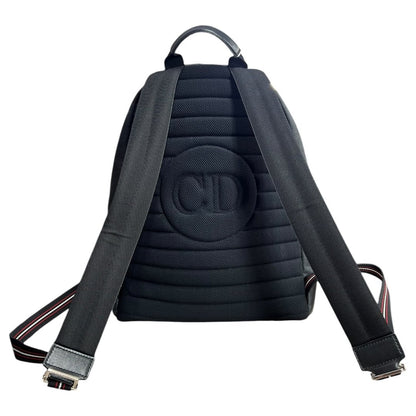 DIOR Oblique Technical Fabric Backpack Backpack Black Silver Hardware Ch2228