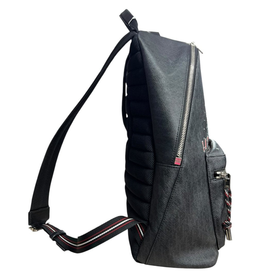 DIOR Oblique Technical Fabric Backpack Backpack Black Silver Hardware Ch2228