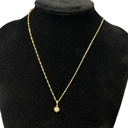 UNBRANDED Accessory 18K Gold Necklace Gold, White Gold Hardware je69
