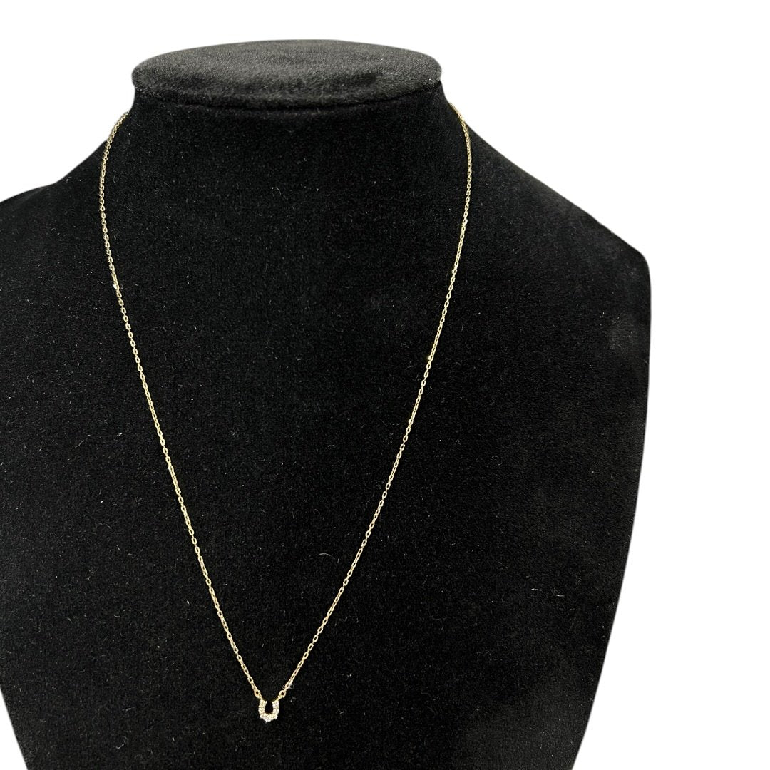 TSUTSUMI K10 Gold, Diamond Horseshoe Diamond Necklace Gold Gold Hardware je73