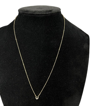 TSUTSUMI K10 Gold, Diamond Horseshoe Diamond Necklace Gold Gold Hardware je73