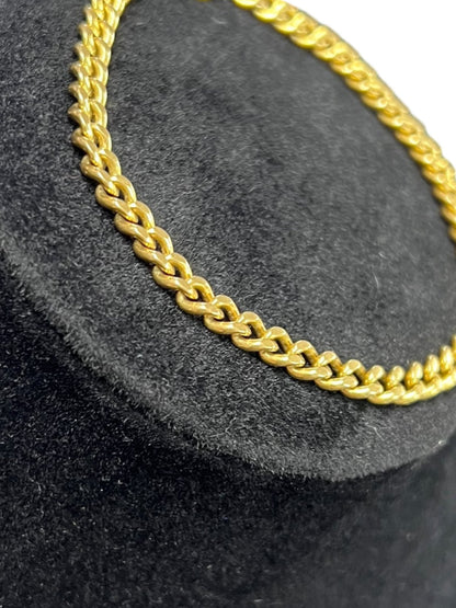 UNBRANDED Accessory 18K Yellow Gold Kihei Curb Chain Bracelet Gold Gold Hardware je72