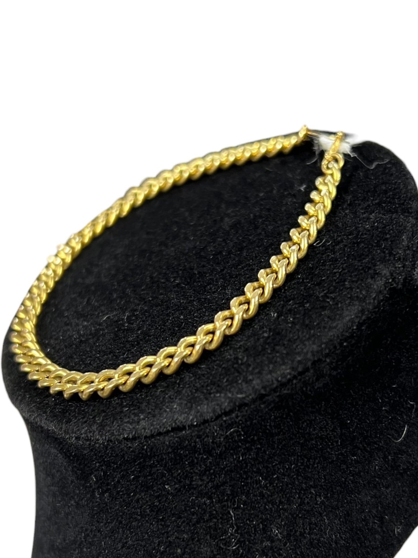 UNBRANDED Accessory 18K Yellow Gold Kihei Curb Chain Bracelet Gold Gold Hardware je72